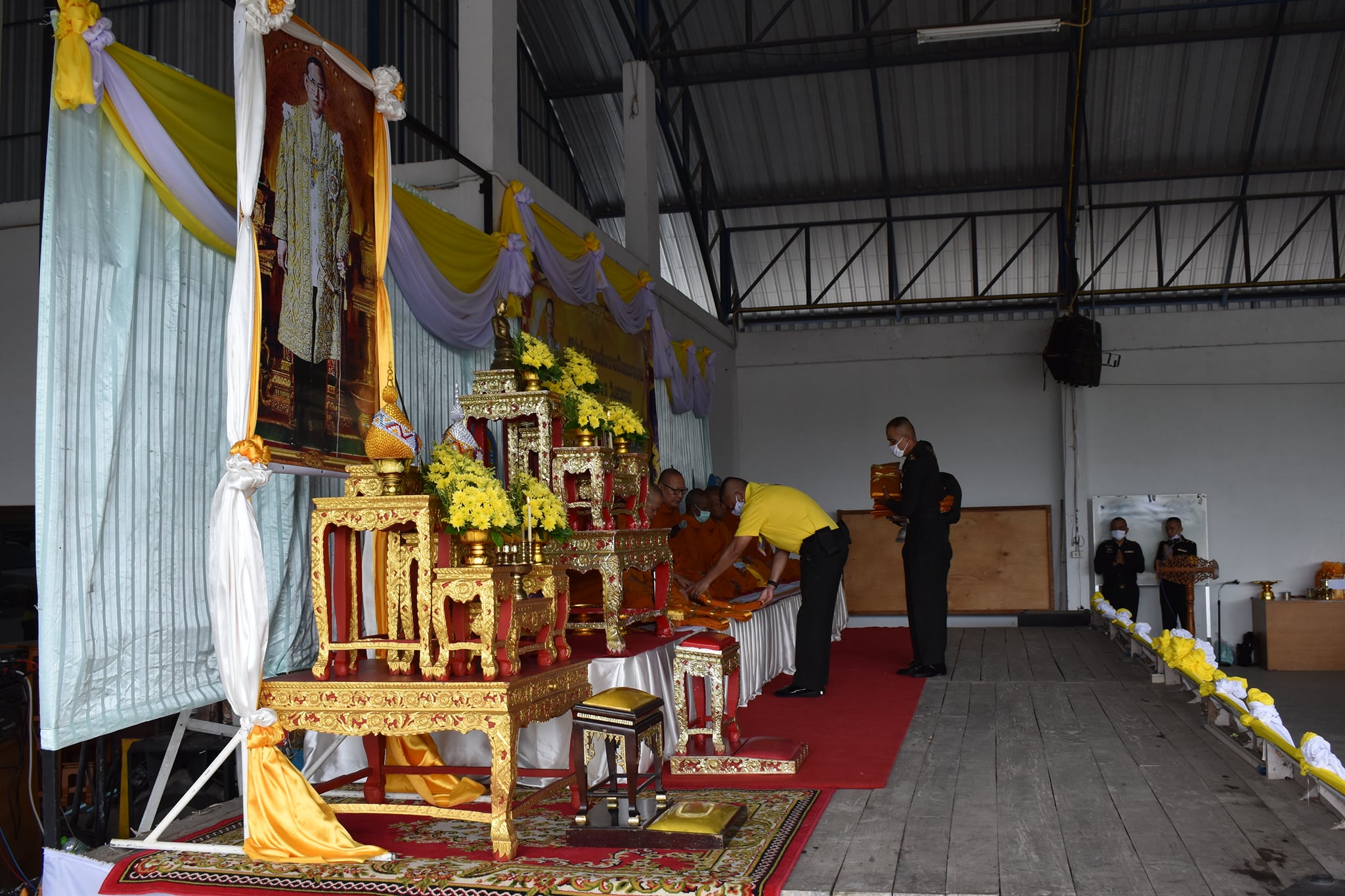 เทศบาลตำบลกะปาง ร่วมกับ มทบ.๔๓ จัดพิธีบำเพ็ญกุศลเพื่อถวายเป็นพระราชกุศลแด่พระบาทสมเด็จพระบรมชนกาธิเบศร มหาภูมิพลอดุลยเดชมหาราช